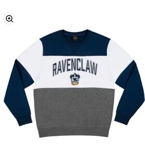 Ravenclaw Crest Sweatshirt - Navy, White, and Gray